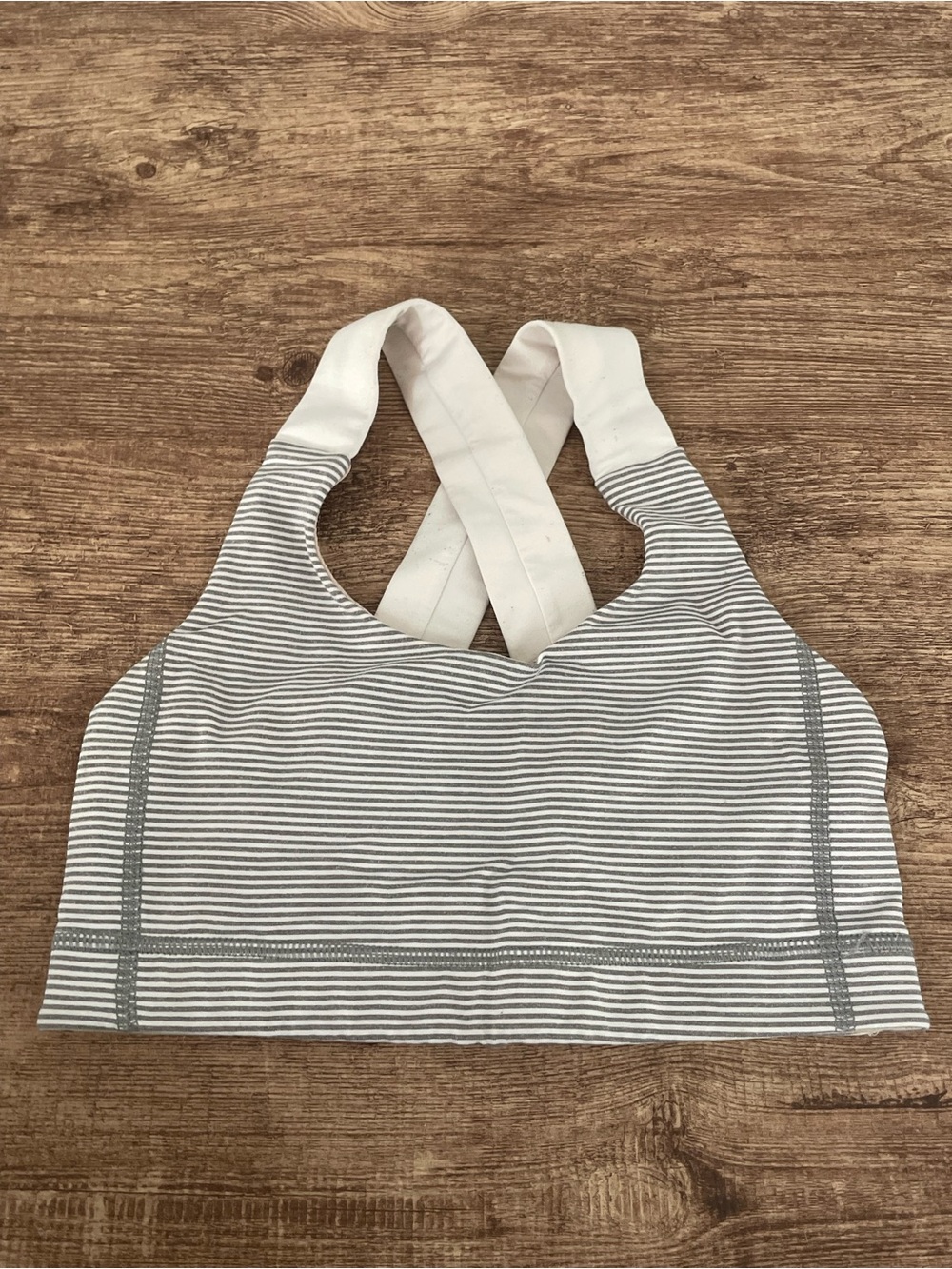 Lululemon Striped Razorback Sports Bra Size 4